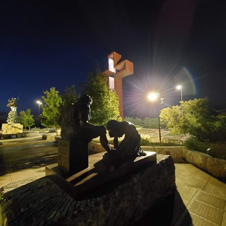 The Empty Cross and Divine Servant at Night