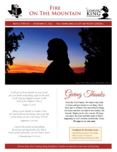 Read the TCKF November Newsletter Cover Image